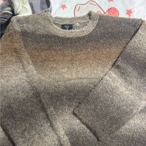 Vici Tan Textured Knit Sweater